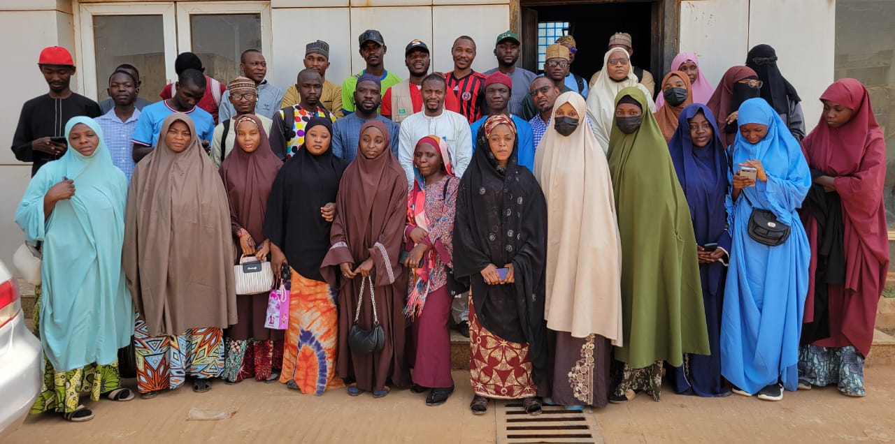 Large group of women gathered at CHYCF's Women for SMEs training outreach